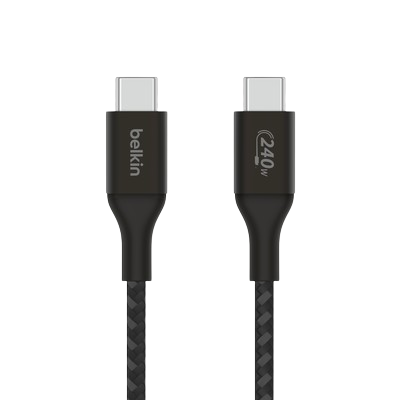 Belkin 240W Braided C-C Cable 1M Black