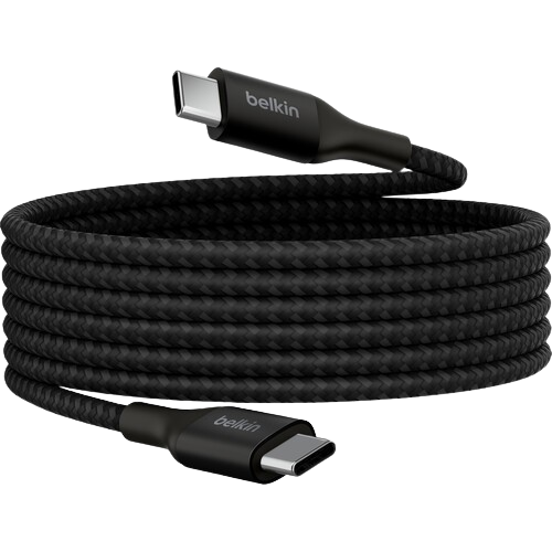 Belkin 240W Braided C-C Cable 2M Black
