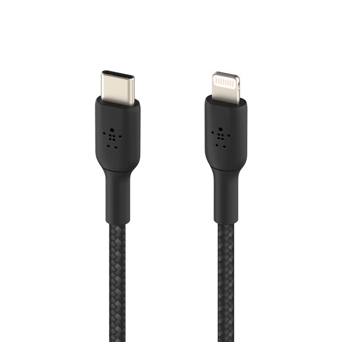 Belkin Braided USB-C To Lightning Cable 1M Black