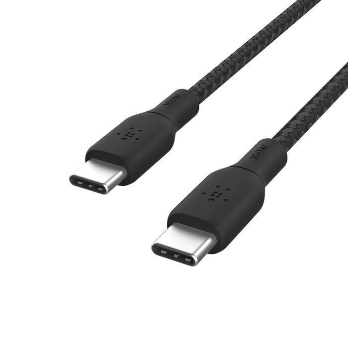 BELKIN BRAIDED USB C- USB C 100W CABLE 2M