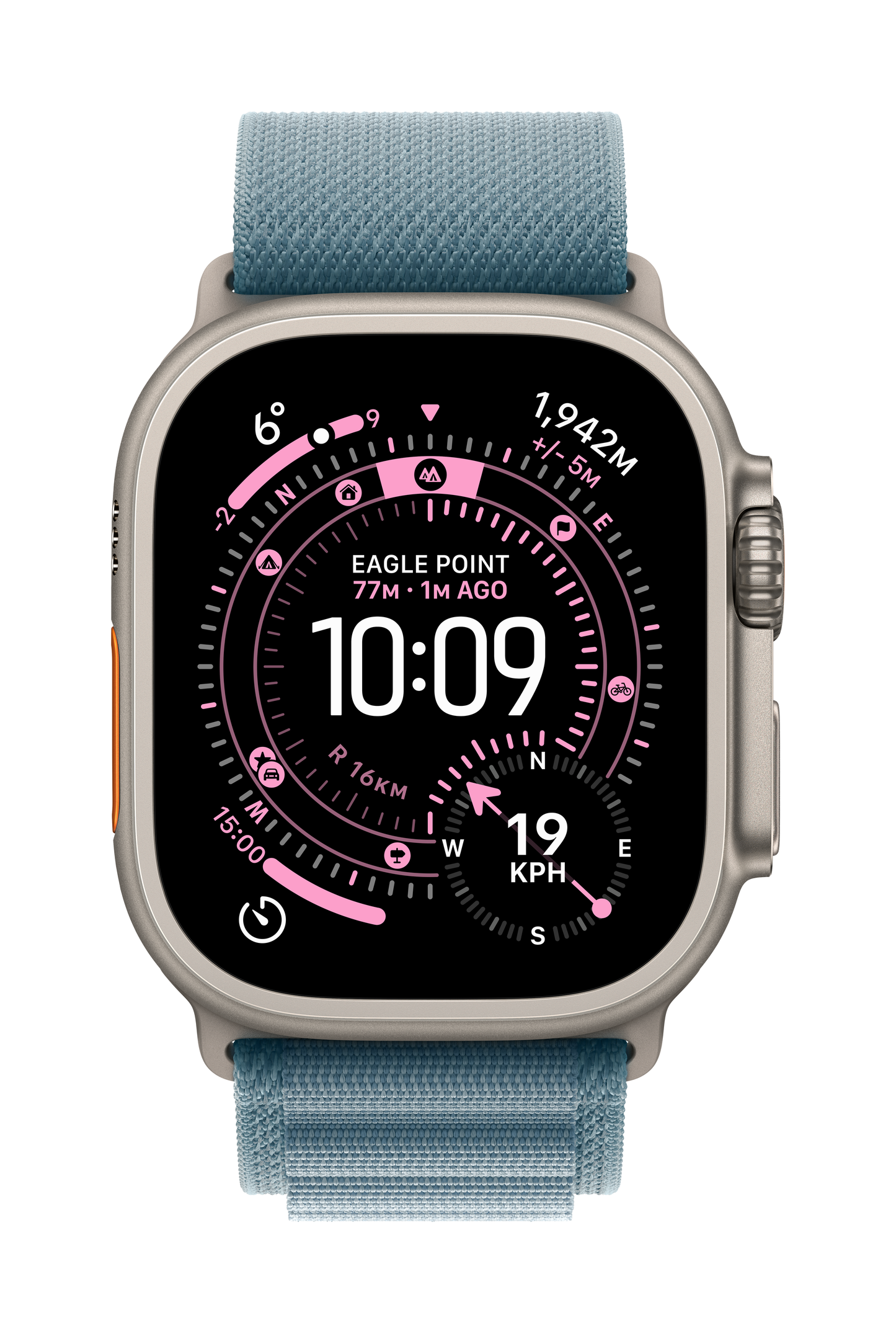 49mm Watch Alpine Loop for Natural Titanium Finish