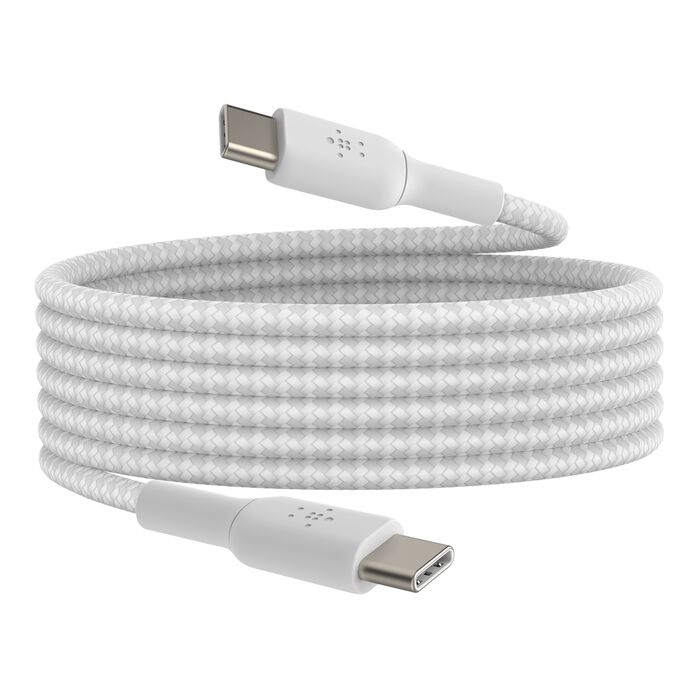 BELKIN BRAIDED USB C- USB C 2M CABLE