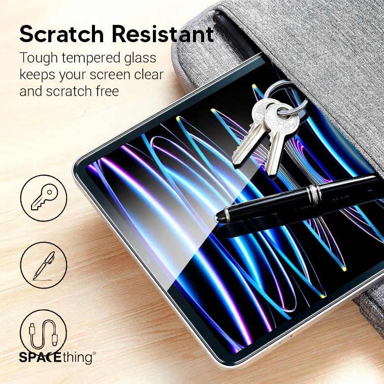 Space Things Clear Tempered Glass For iPad Pro M4 (11 Inch)