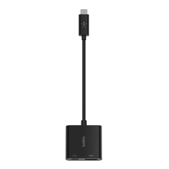 Belkin Usb-C To Hdmi + Pd Charge Adaptor 60W