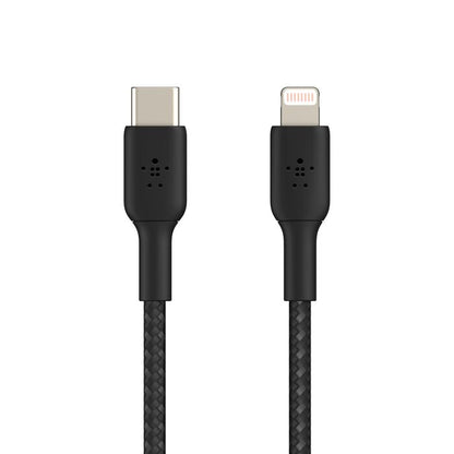 Belkin Braided USB-C To Lightning Cable 1M Black