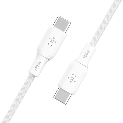 BELKIN BRAIDED USB C- USB C  100W CABLE 2M