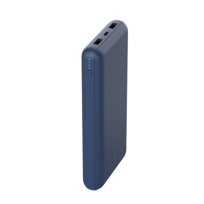 Belkin 20K Power Bank, Usb-A & C 15W Blue