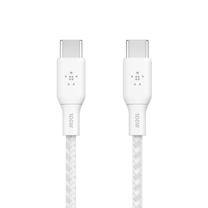 BELKIN BRAIDED USB C- USB C  100W CABLE 2M
