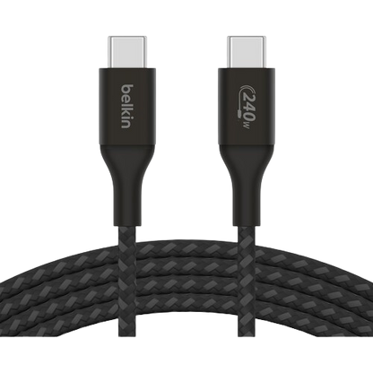 Belkin 240W Braided C-C Cable 2M Black