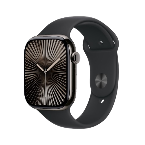 Apple Watch Series 10 - GPS + Cellular - Titanium Case with Sport Band
