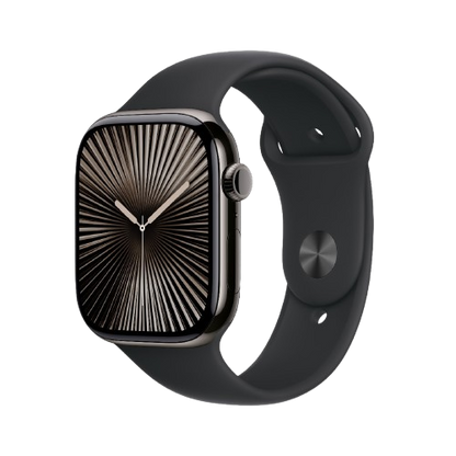 Apple Watch Series 10 - GPS + Cellular - Titanium Case with Sport Band