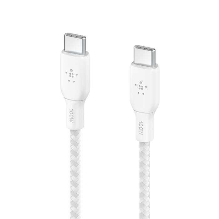BELKIN BRAIDED USB C- USB C  100W CABLE 2M