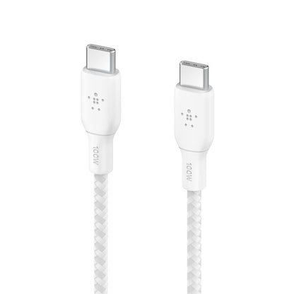 BELKIN BRAIDED USB C- USB C  100W CABLE 2M