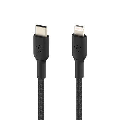 Belkin Braided USB-C To Lightning Cable 1M Black