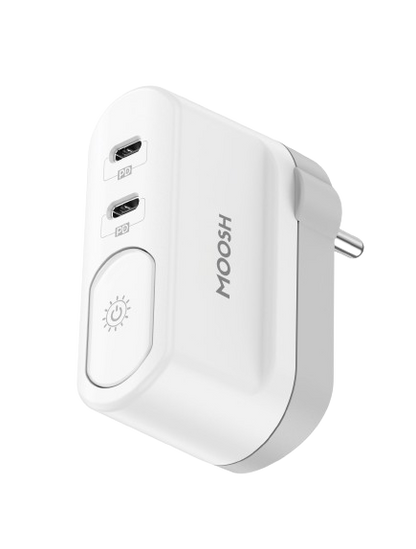 MOOSH DUAL USB-C PD WITH NIGHT LIGHT 40W