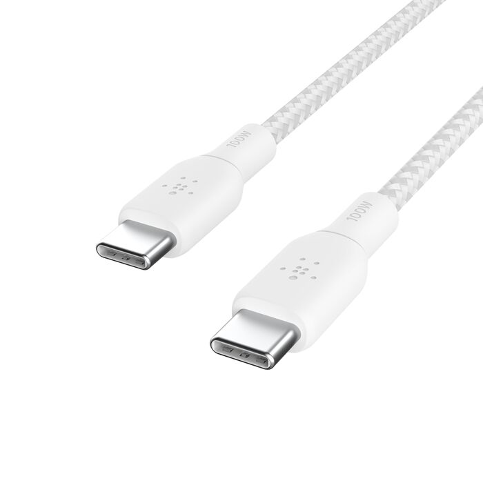 BELKIN BRAIDED USB C- USB C  100W CABLE 2M
