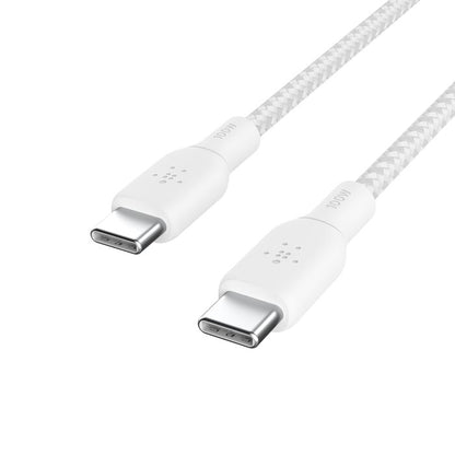 BELKIN BRAIDED USB C- USB C  100W CABLE 2M