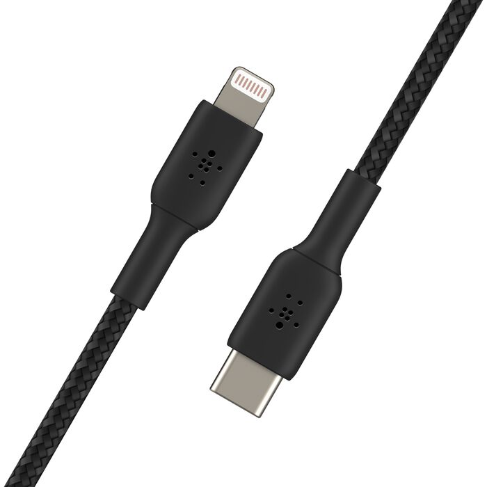 Belkin Braided USB-C To Lightning Cable 1M Black
