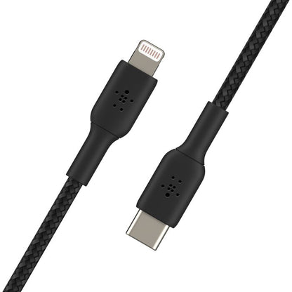 Belkin Braided USB-C To Lightning Cable 1M Black