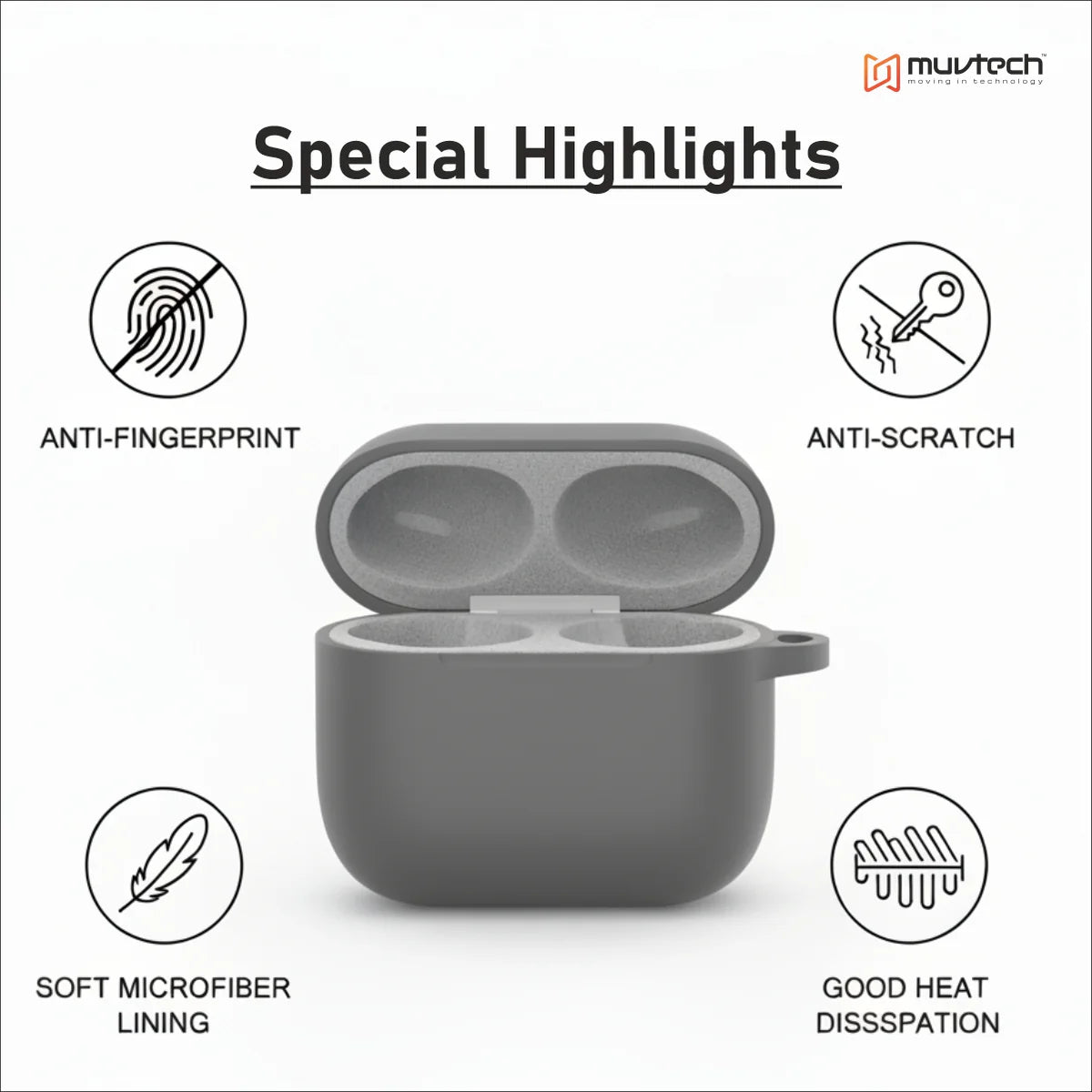 Muvtech Pop Case for AirPods Pro 3