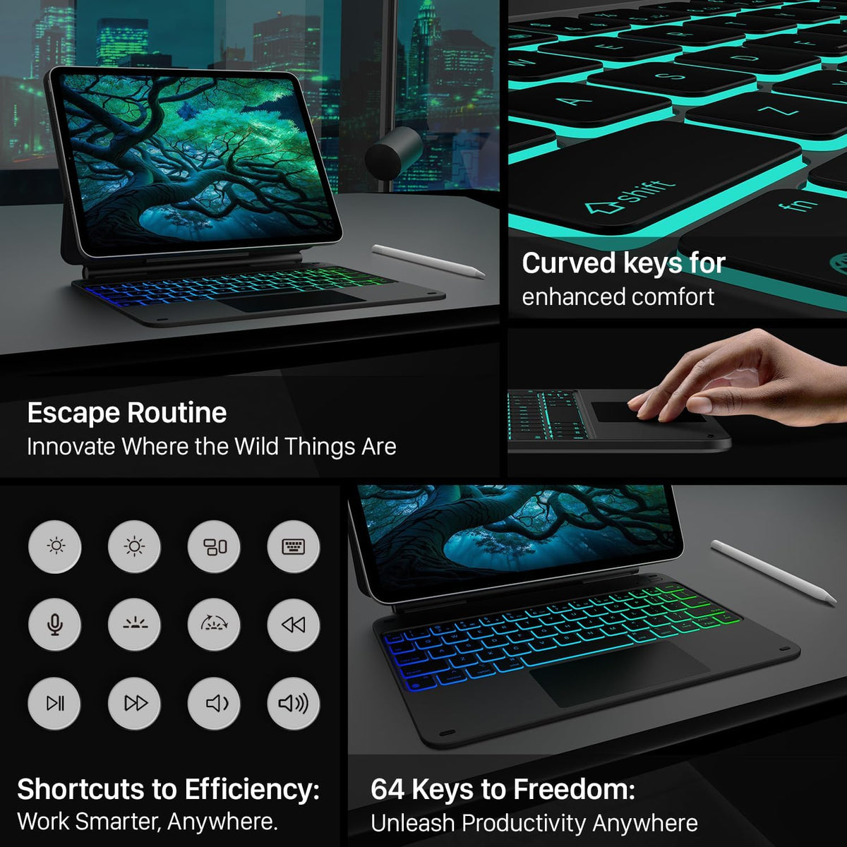 Typecase Edge Magic Keyboard Case For iPad 11th (A16-2025) & 10th Gen