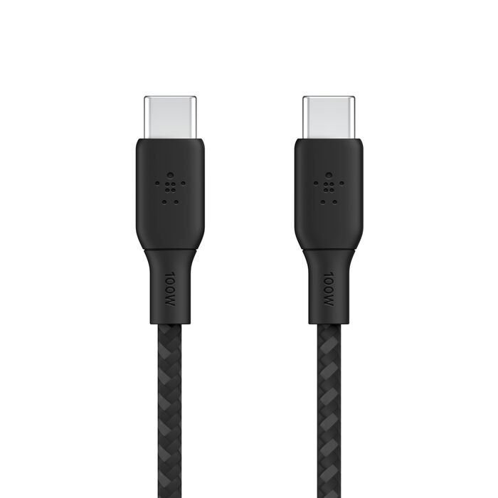 BELKIN BRAIDED USB C- USB C  100W CABLE 2M