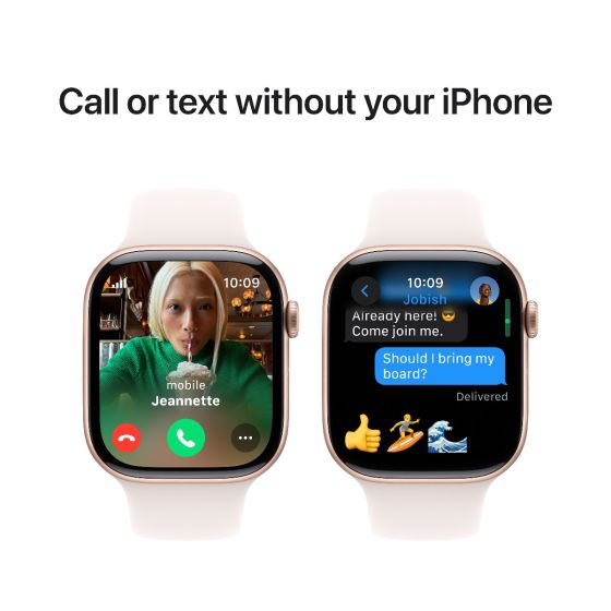 Apple Watch Series 10 - GPS + Cellular - Aluminium Case with Sport Band