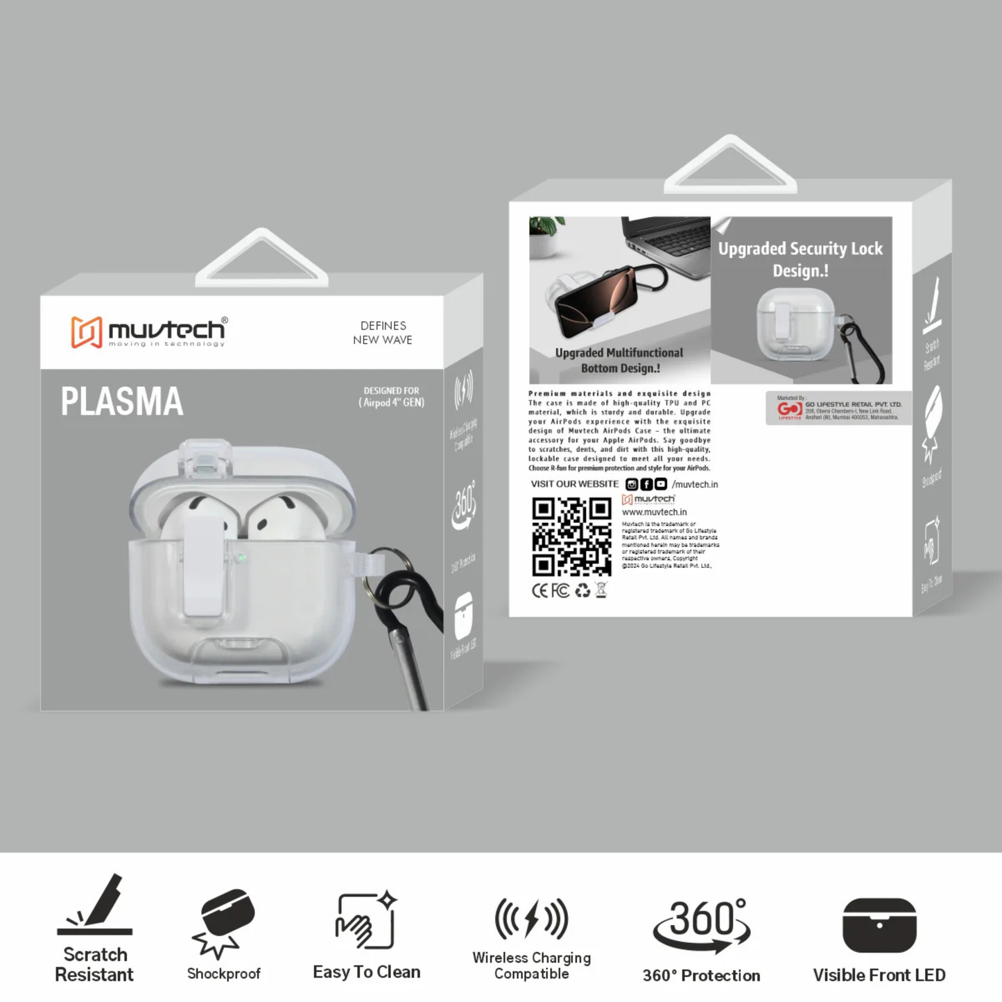 Muvtech Plasma Case for AirPods 4