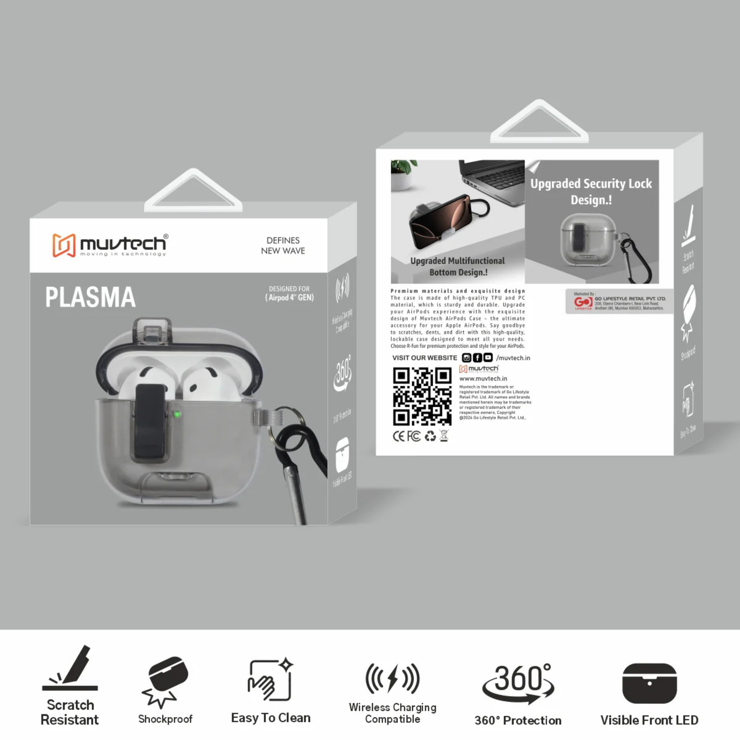 Muvtech Plasma Case for AirPods 4