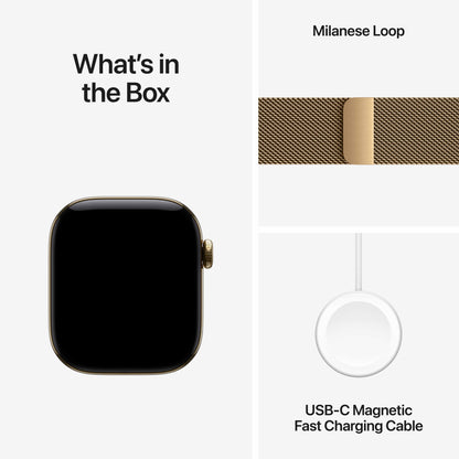 Apple Watch Series 12 - GPS + Cellular - Titanium Case with Milanese Loop
