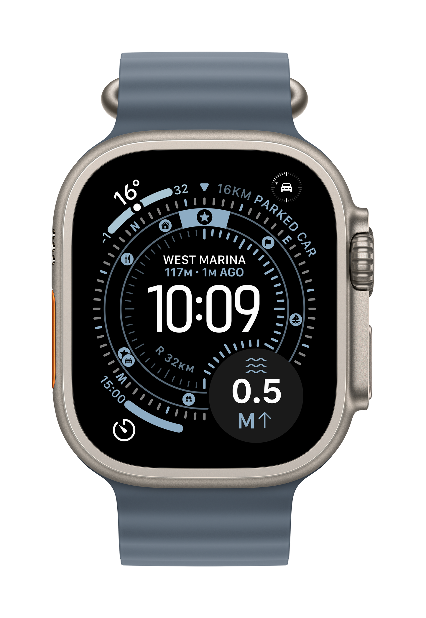 49mm Watch Ocean Band - Natural Titanium Finish
