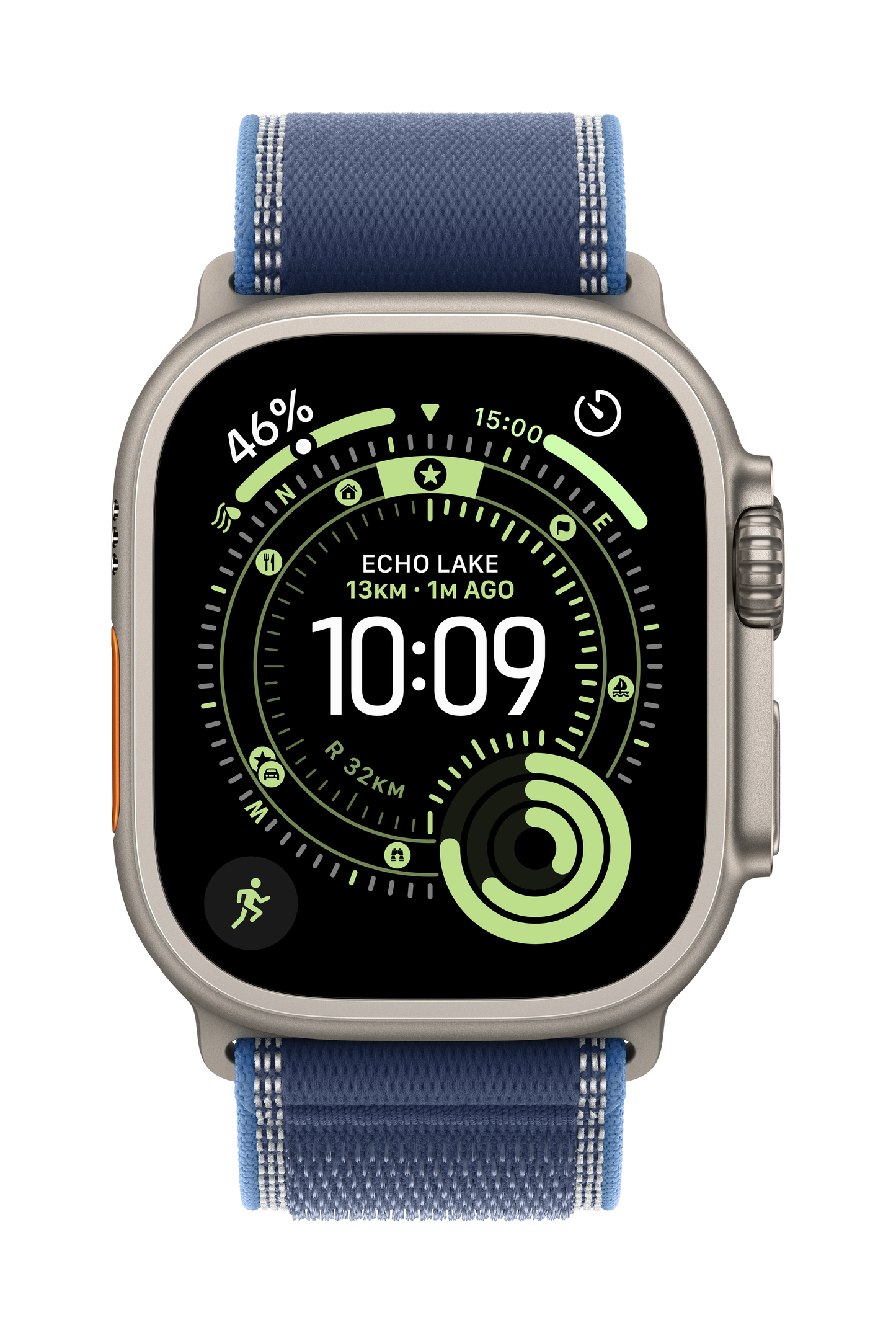 49mm Trail Watch Loop for Natural Titanium Finish