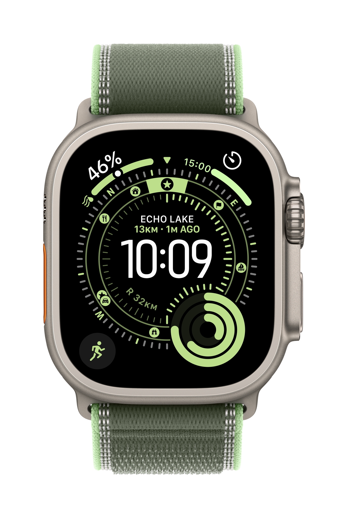 49mm Trail Watch Loop for Natural Titanium Finish