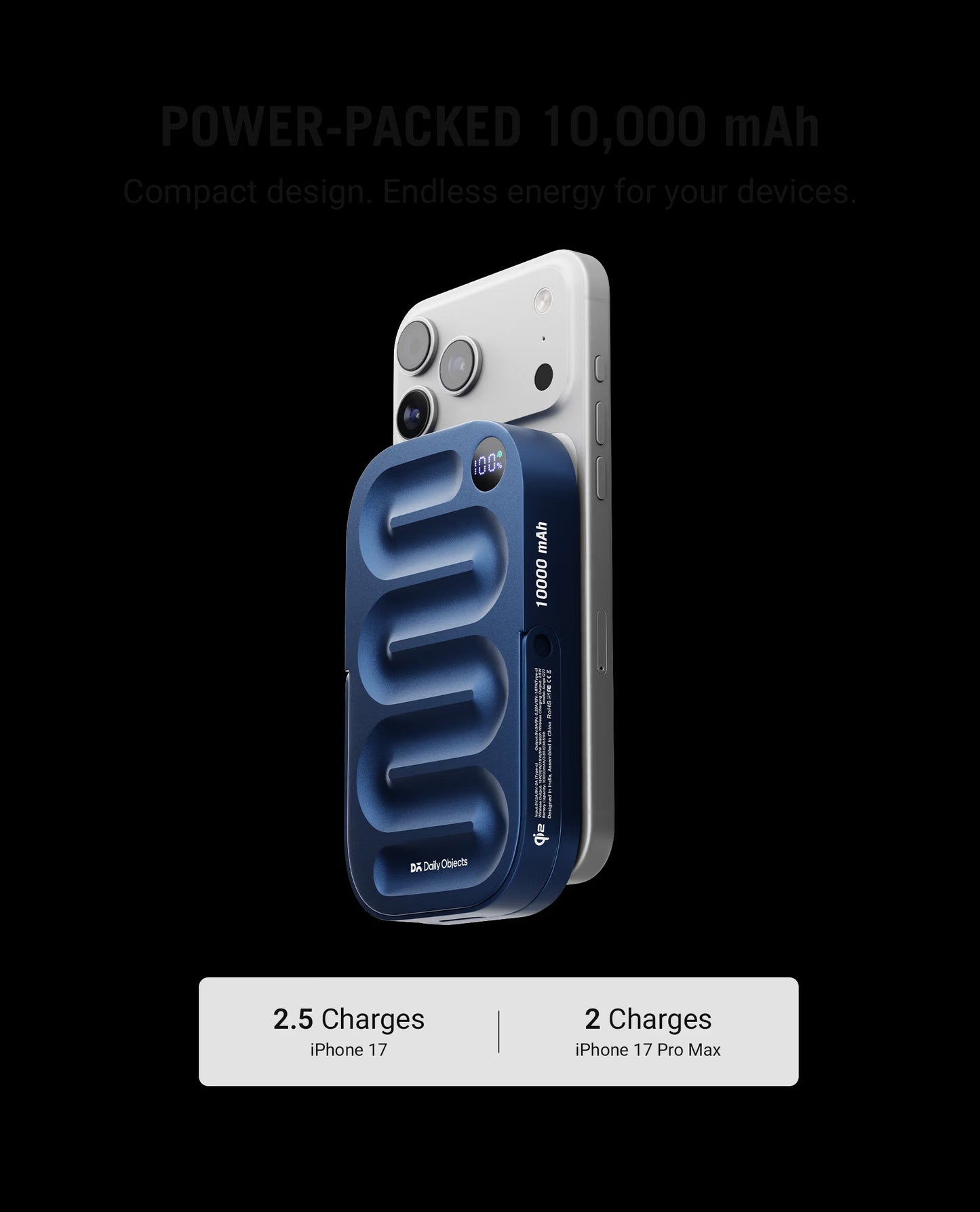 Daily Objects Loop Qi2-Certified MagSafe-Compatible Aluminium Power Bank 10000mAh