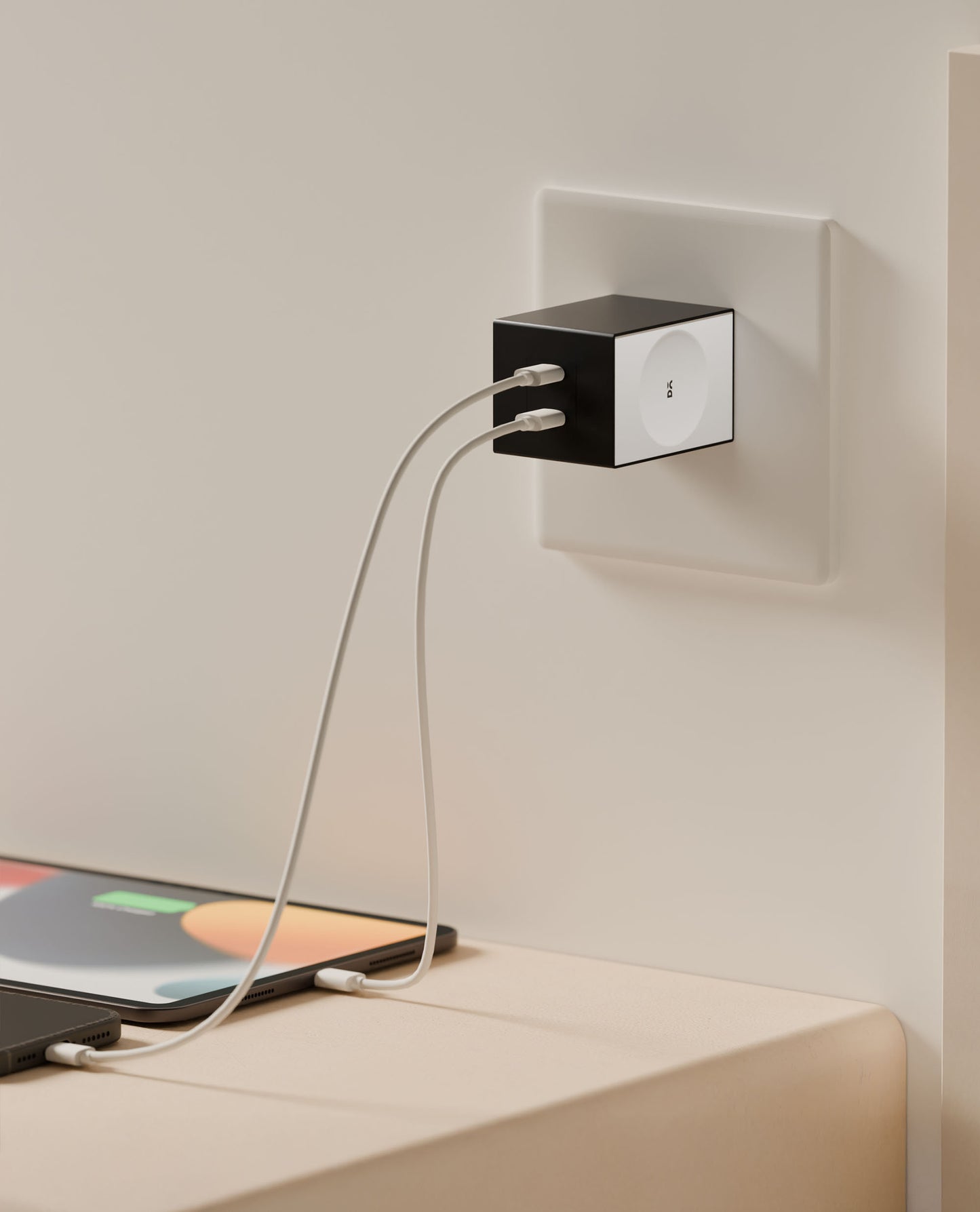 Daily Objects Pop 33W Twin Port Gan5 Adapter