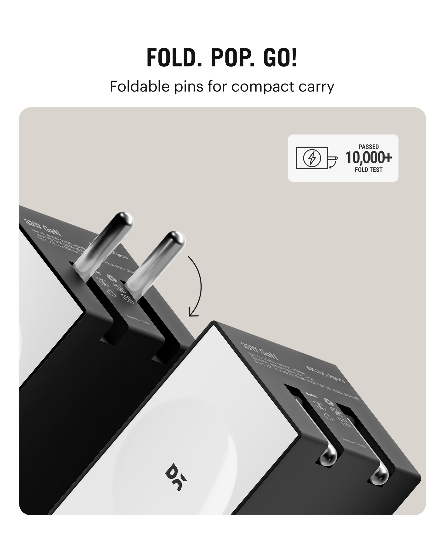 Daily Objects Pop 33W Twin Port Gan5 Adapter