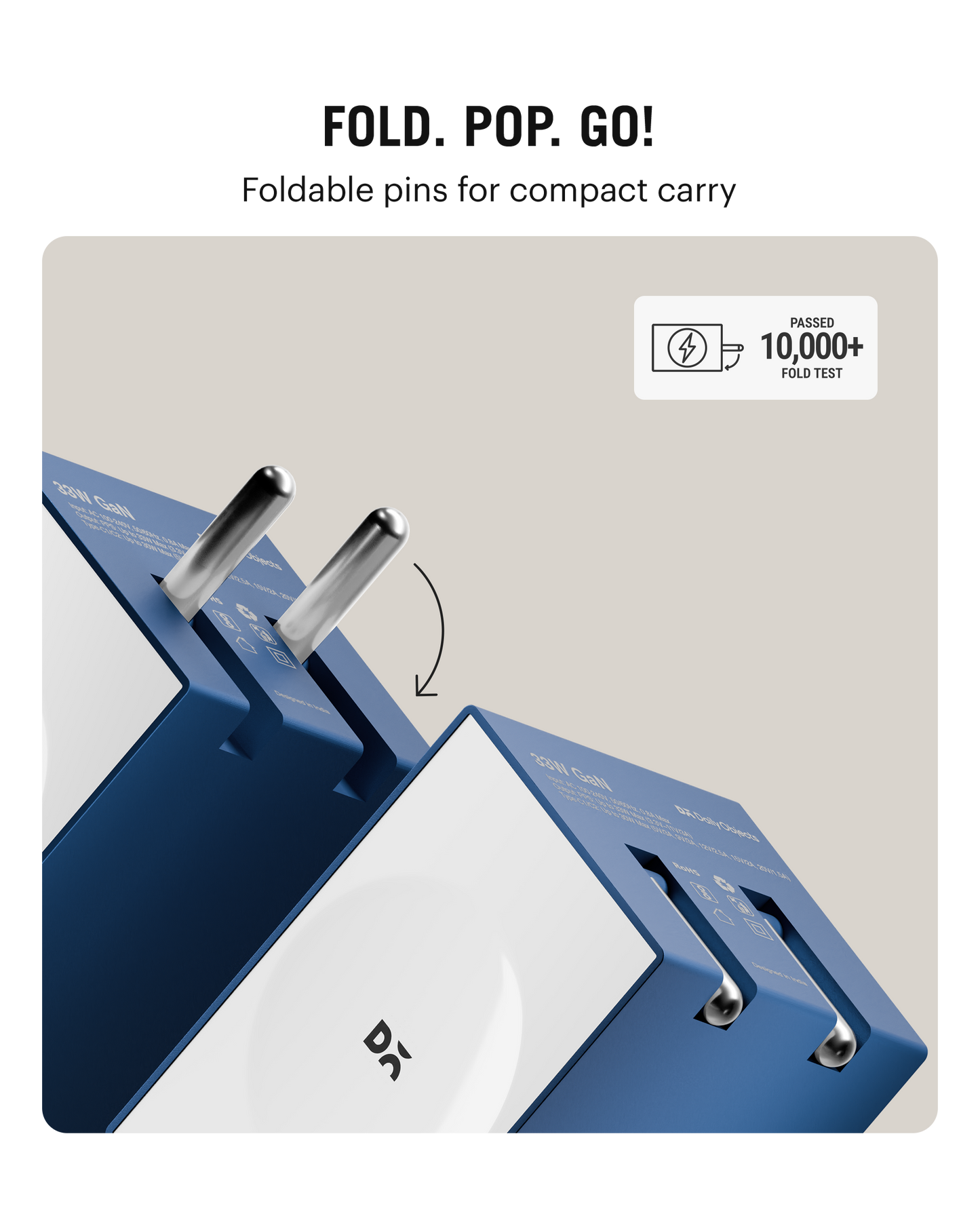 Daily Objects Pop 33W Twin Port Gan5 Adapter