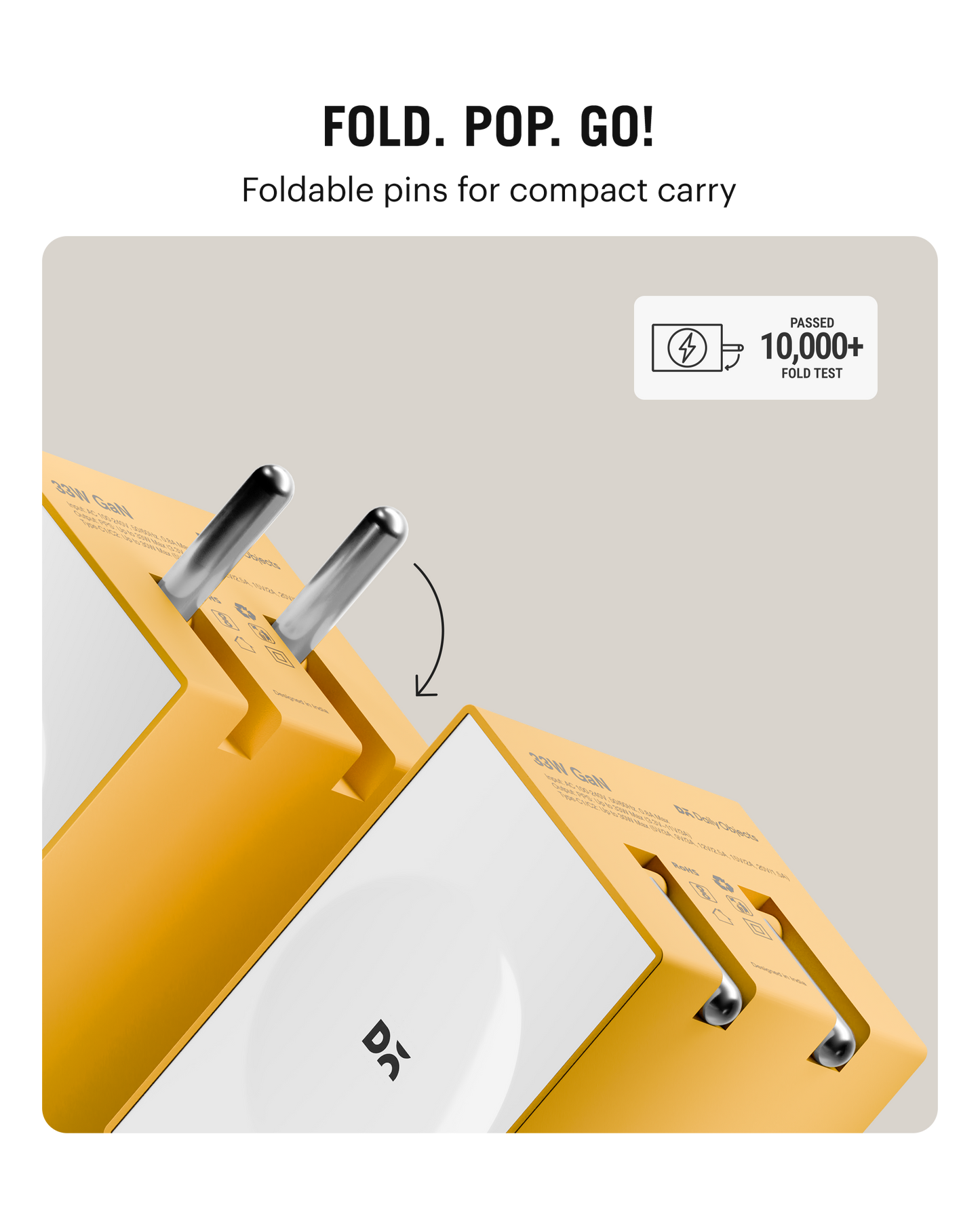 Daily Objects Pop 33W Twin Port Gan5 Adapter