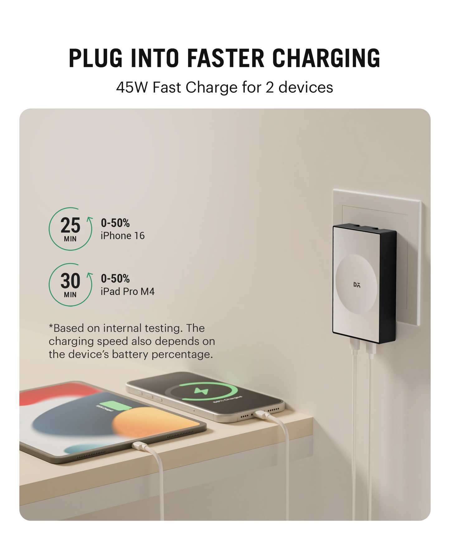 Daily Objects Pop 45W Twin Port Gan5 Adapter