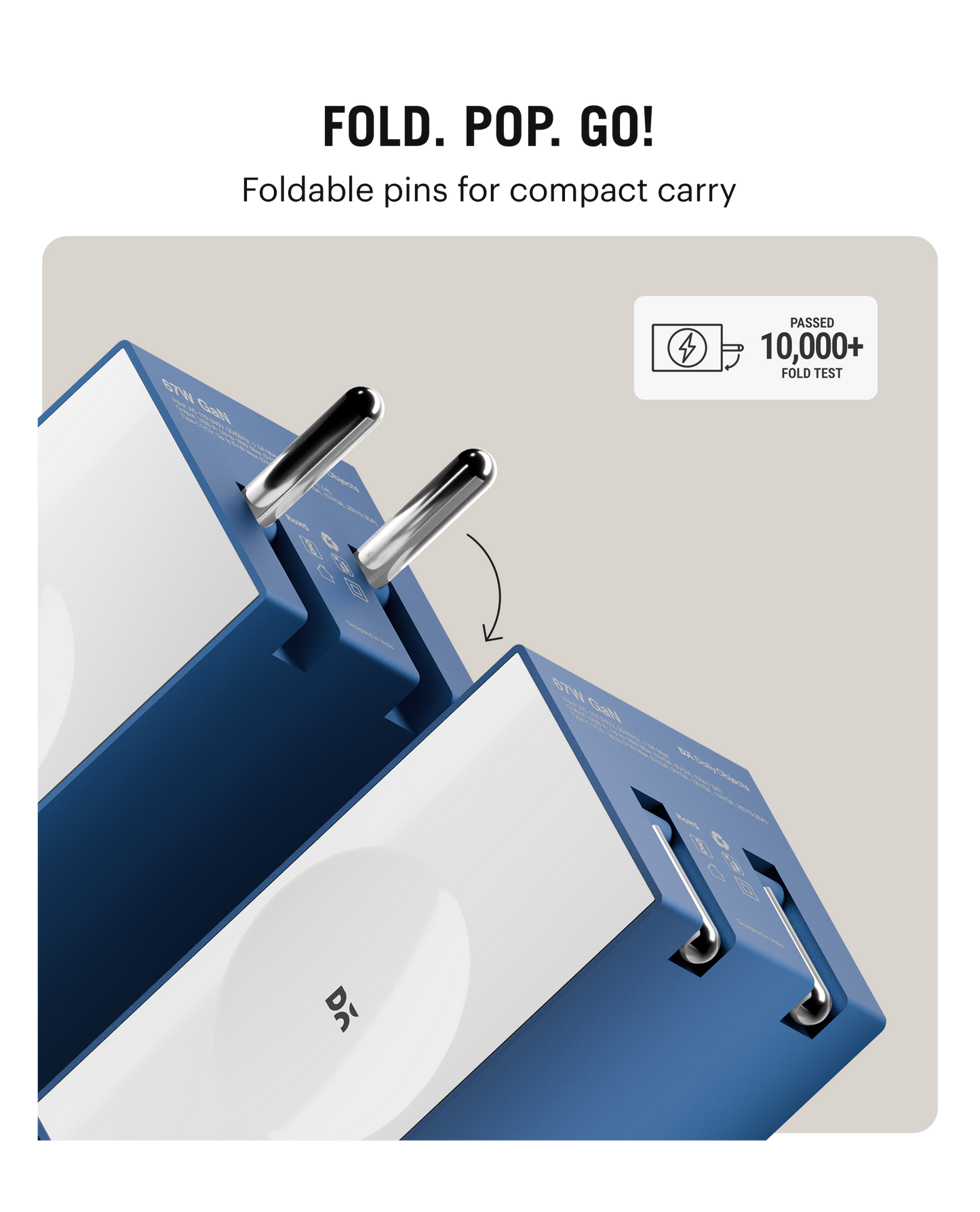 Daily Objects Pop 67W Twin Port Gan5 Adapter