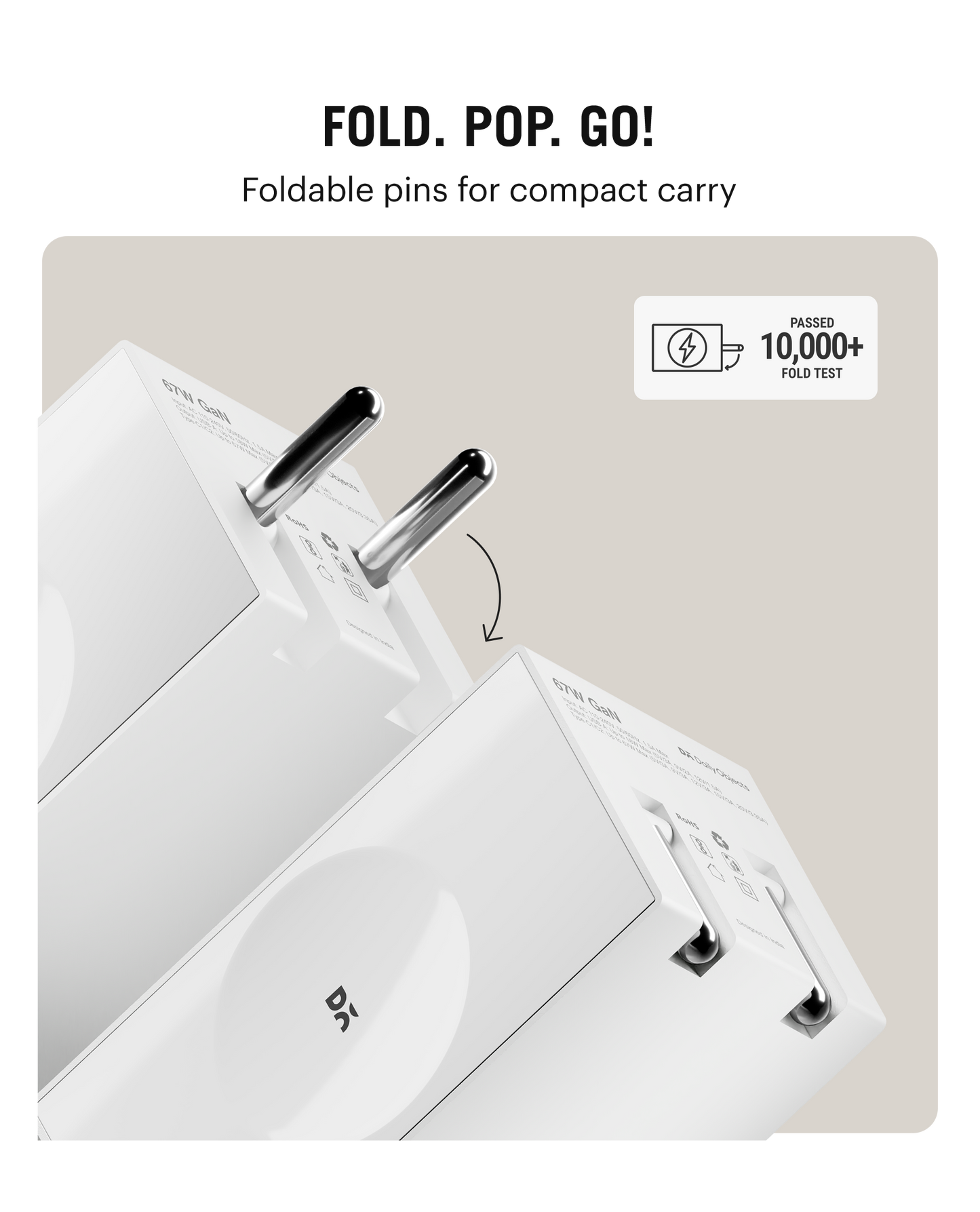 Daily Objects Pop 67W Twin Port Gan5 Adapter