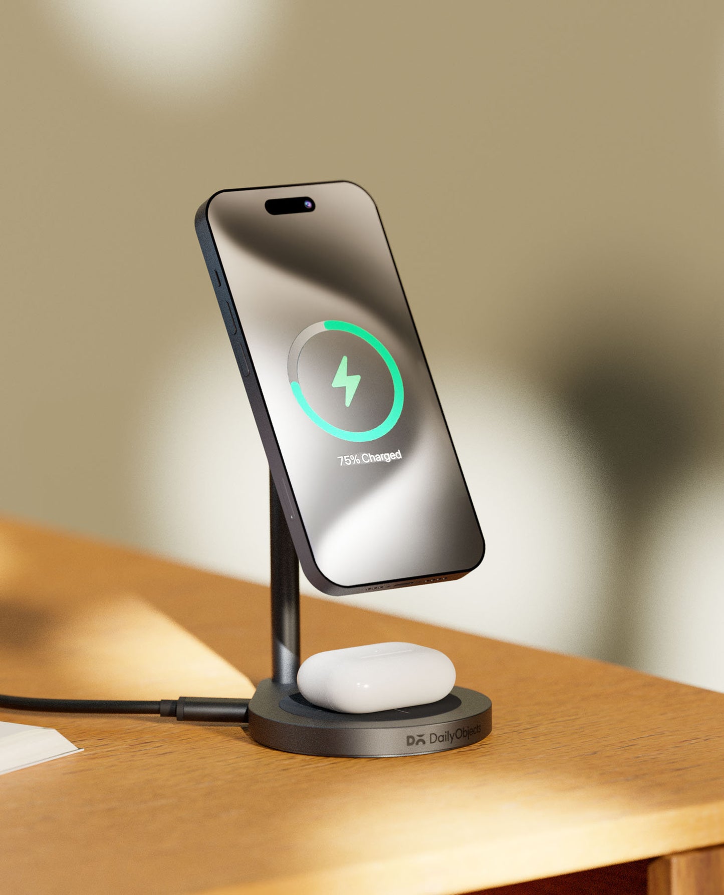 Daily Objects Surge Max 2-In-1 Magnetic Wireless Charger (18W)