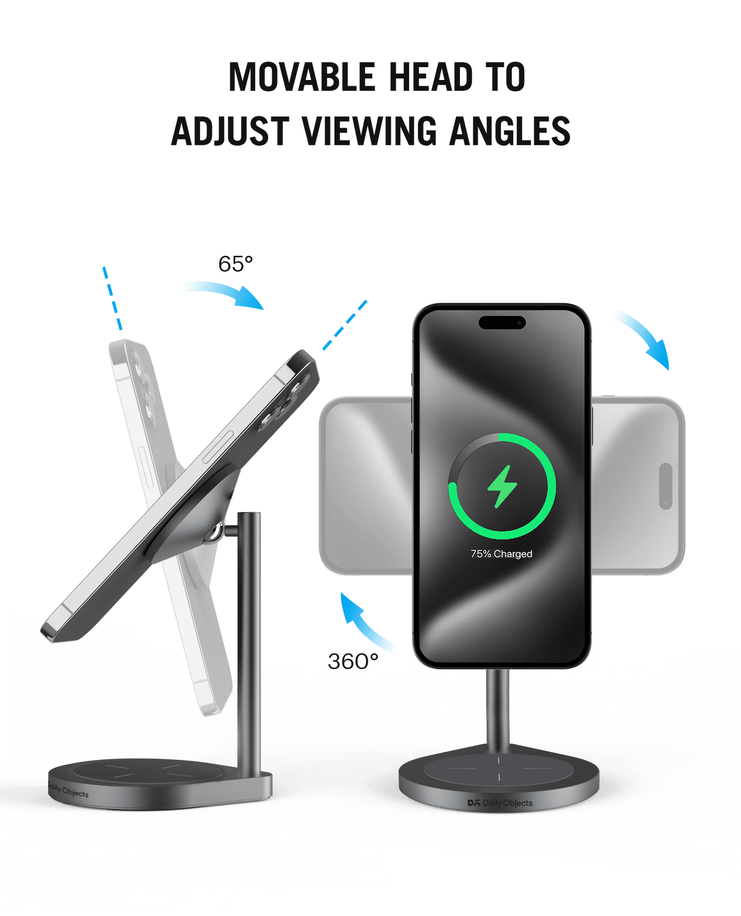 Daily Objects Surge Max 2-In-1 Magnetic Wireless Charger (18W)