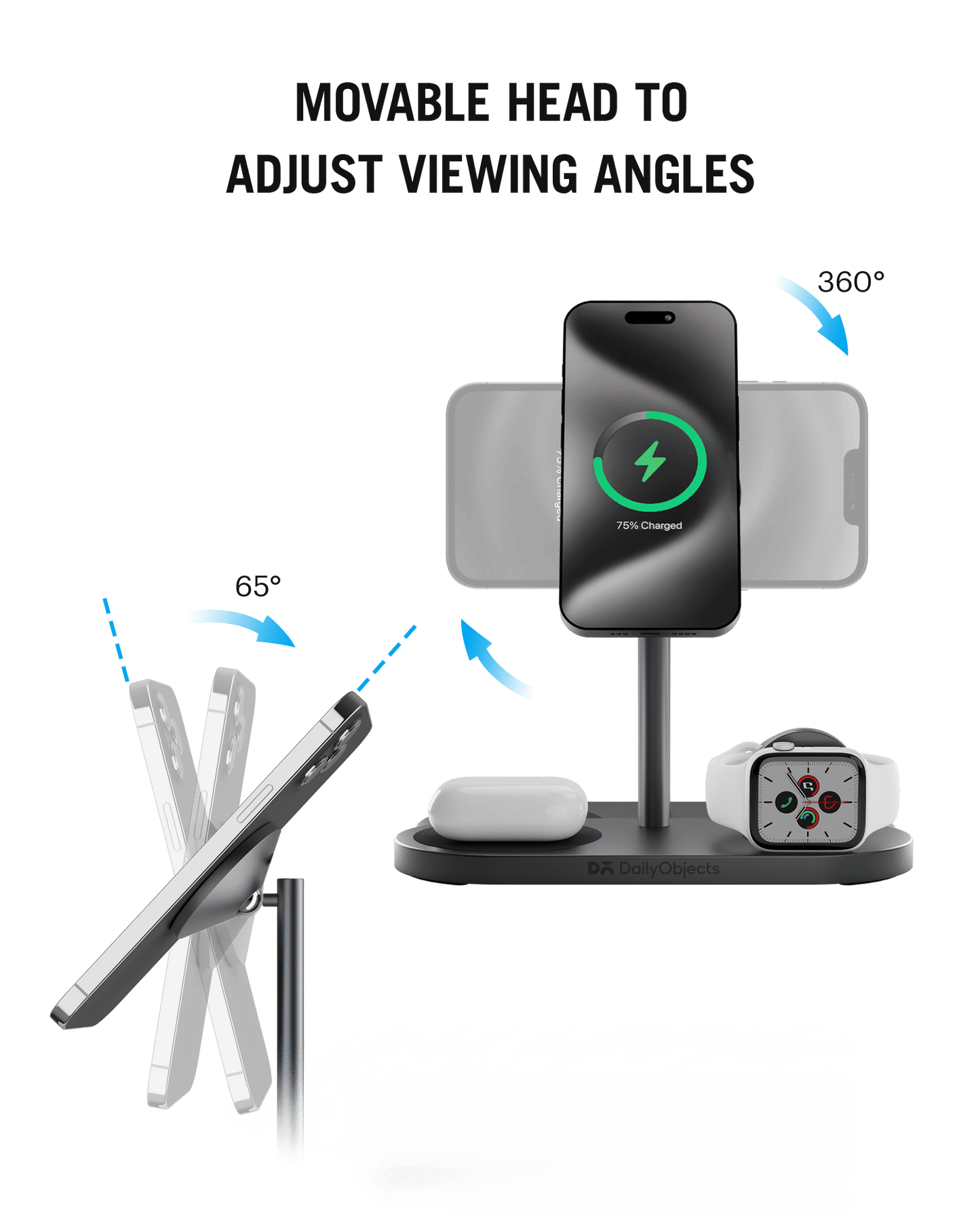 Daily Objects Surge Max 3-In-1 Magnetic Wireless Charger (30W)