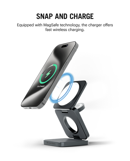 Daily Objects Surge Max Foldaway 3-In-1 Magnetic Wireless Charging