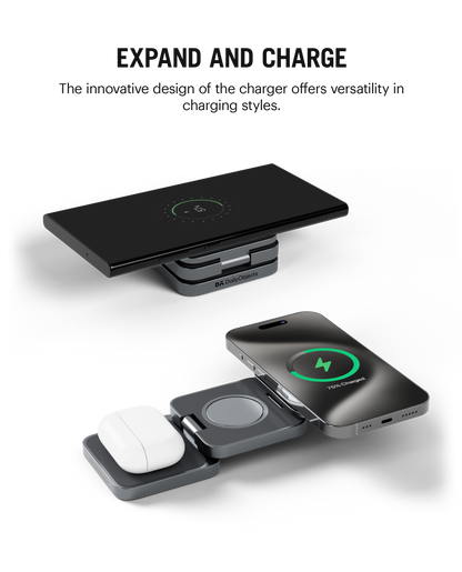 Daily Objects Surge Max Foldaway 3-In-1 Magnetic Wireless Charging