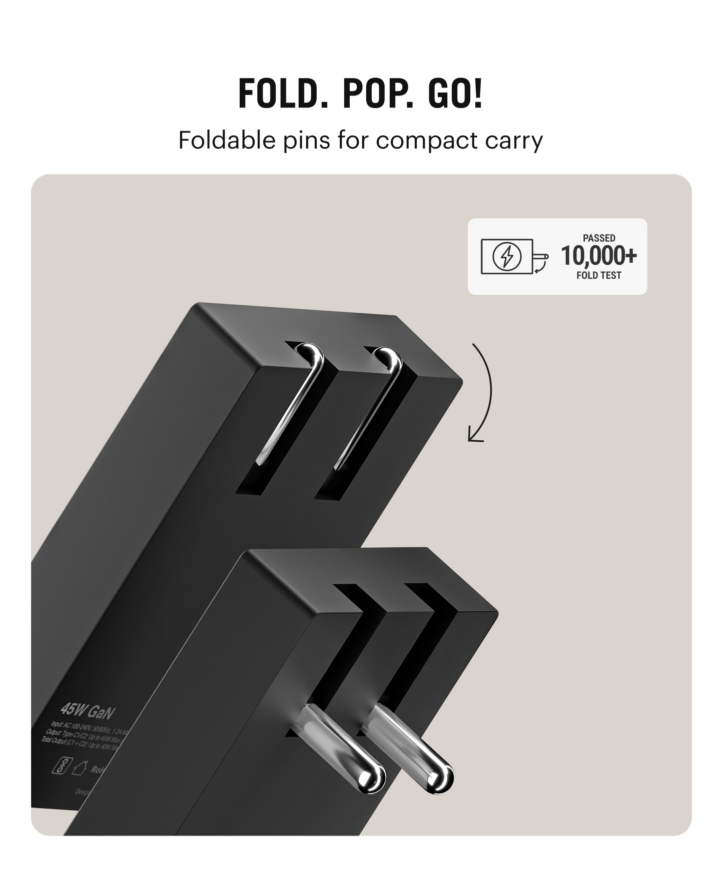 Daily Objects Pop 45W Twin Port Gan5 Adapter