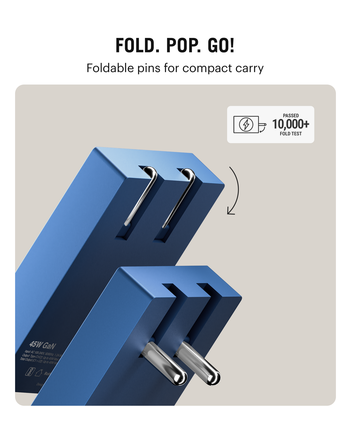 Daily Objects Pop 45W Twin Port Gan5 Adapter