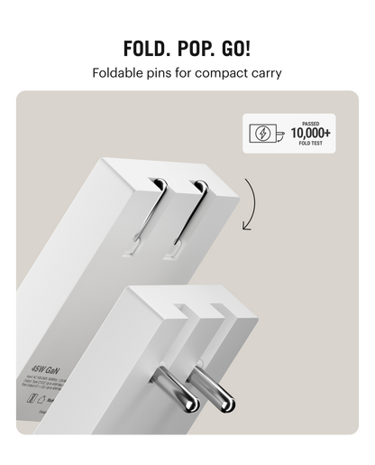 Daily Objects Pop 45W Twin Port Gan5 Adapter