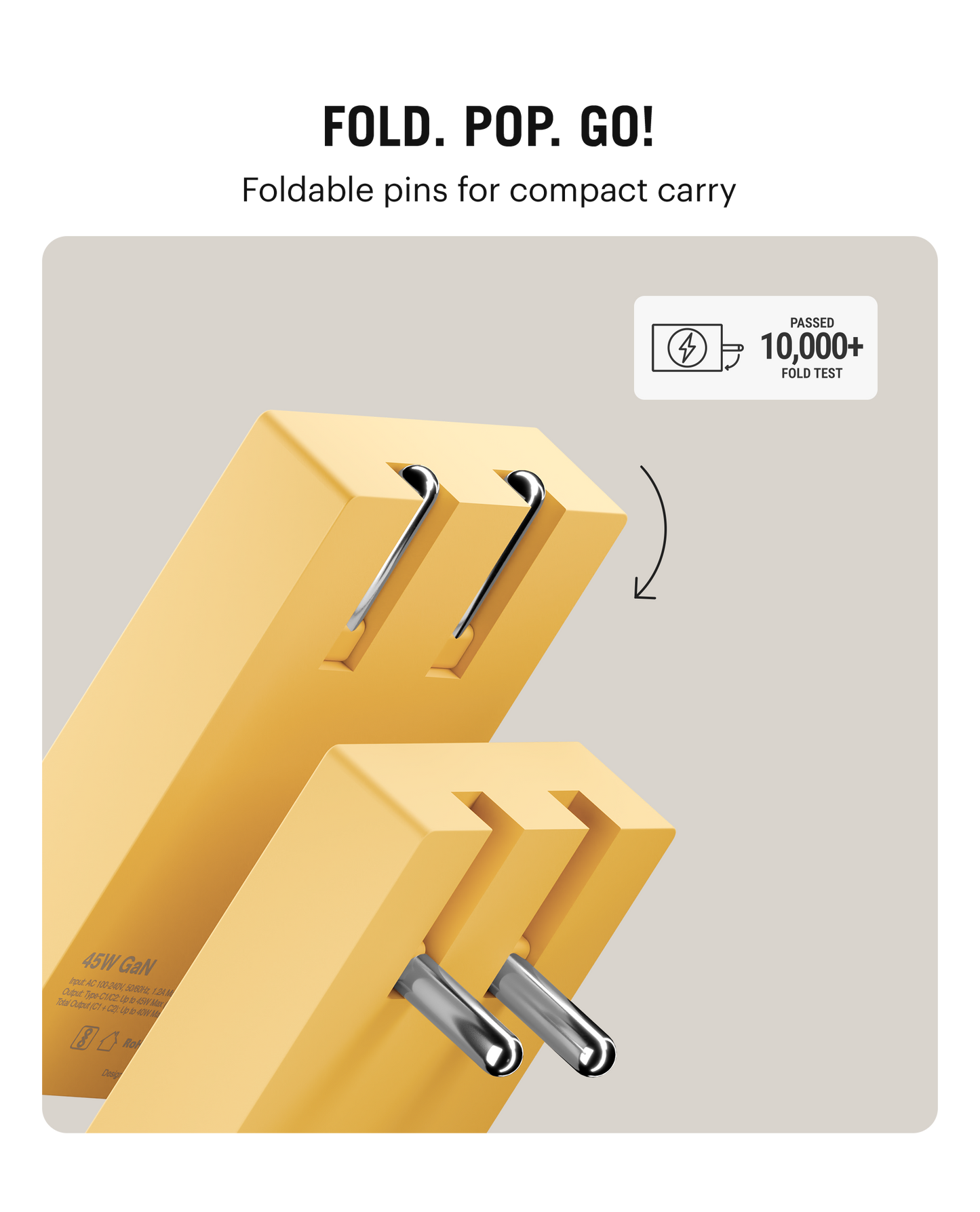 Daily Objects Pop 45W Twin Port Gan5 Adapter